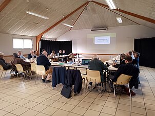 Photo du Conseil Syndical du 5 mars 2026 à la salle des fêtes de l'Hopital-St-Jean